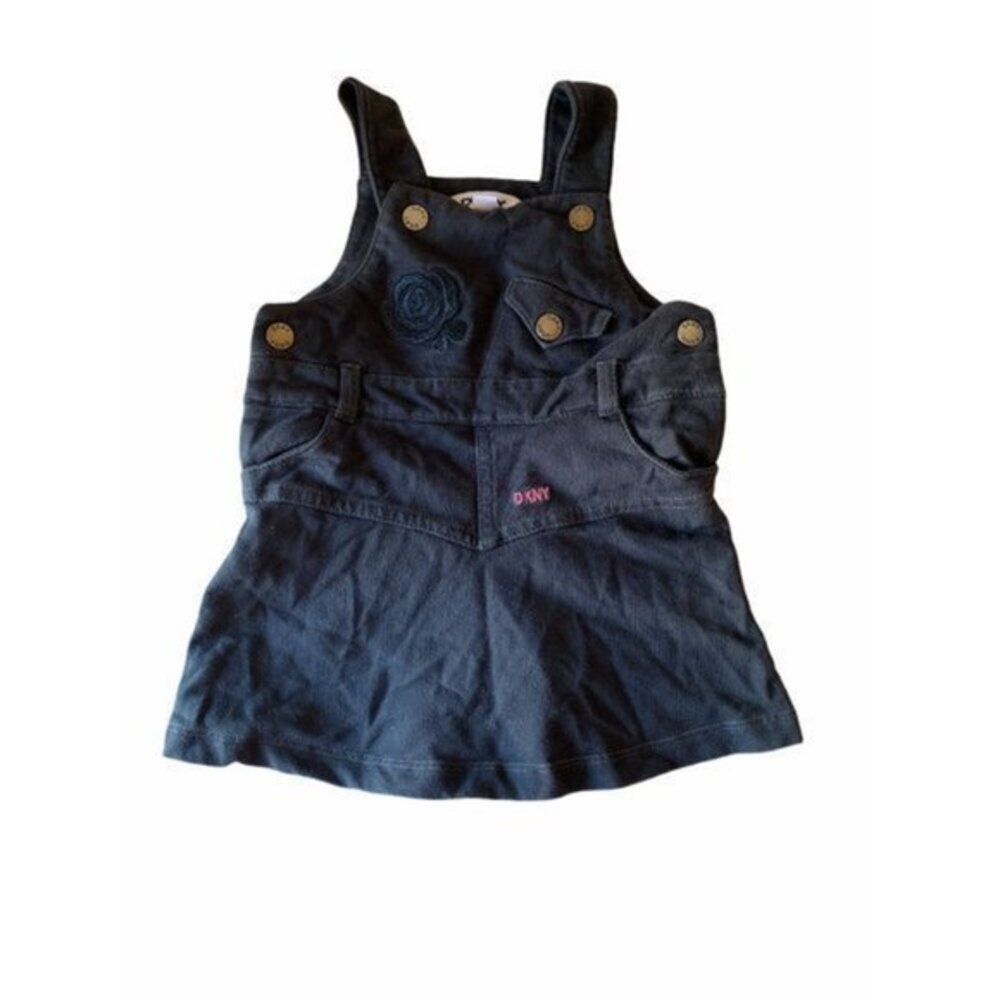 DKNY Baby Girls Size 12 Months Black Sleeveless‎ Dress